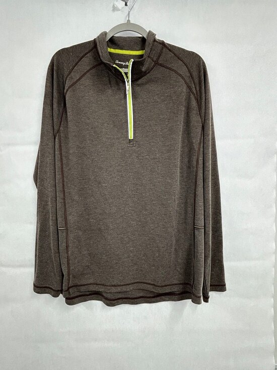 Tommy Bahama Other - Golfcore Lightweight Tommy Bahama Brown Quarter Zip Large Country Club Old Money